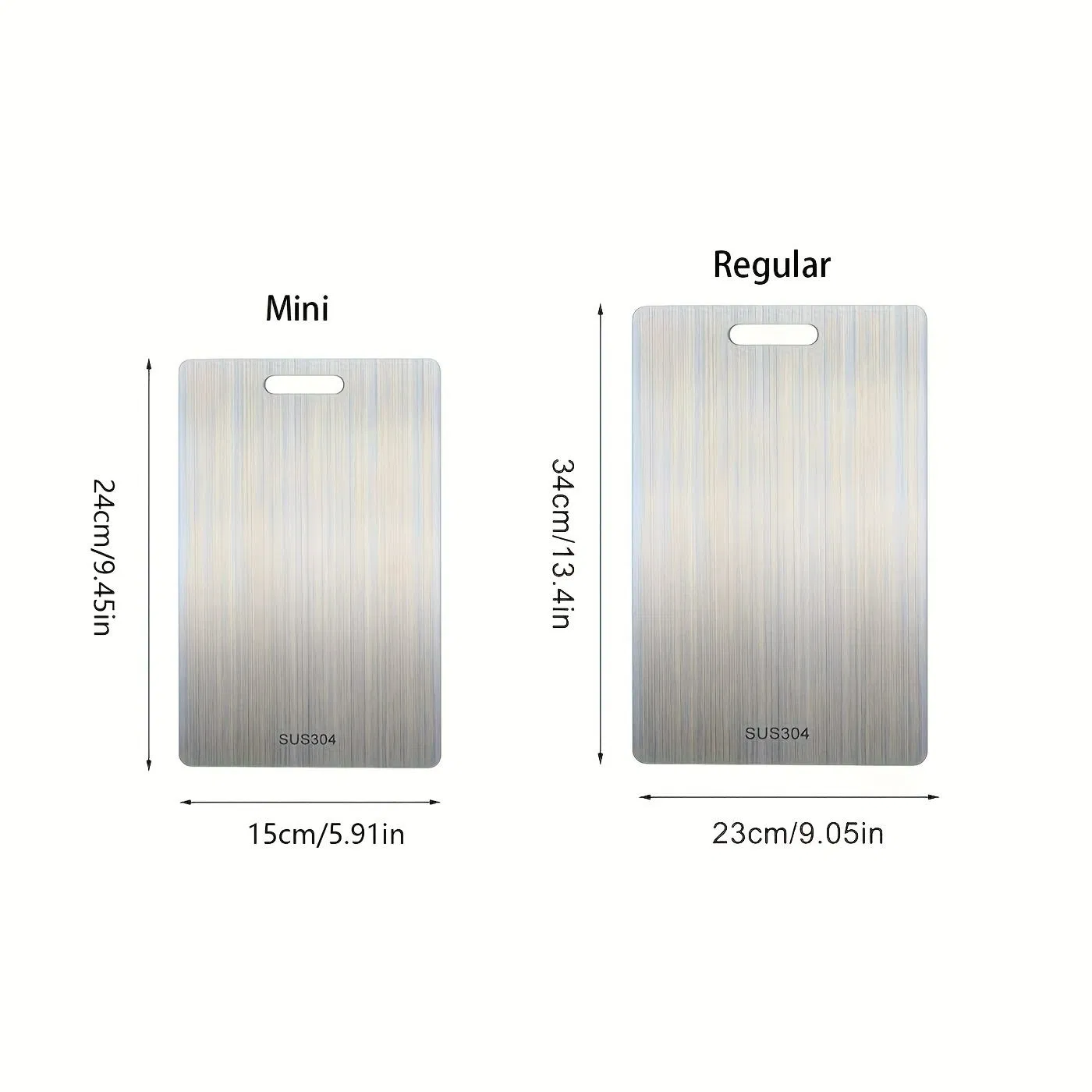 Household Fruit & Vegetable Tools Stainless Steel Metal Chopping Board Meat Cutting Board for Kitchen