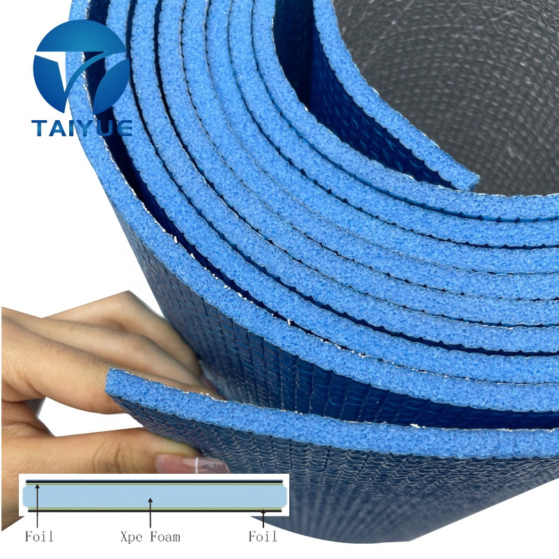 Coating Aluminum Foil Laminated XPE Foam Roll Heat Insulation for Roof