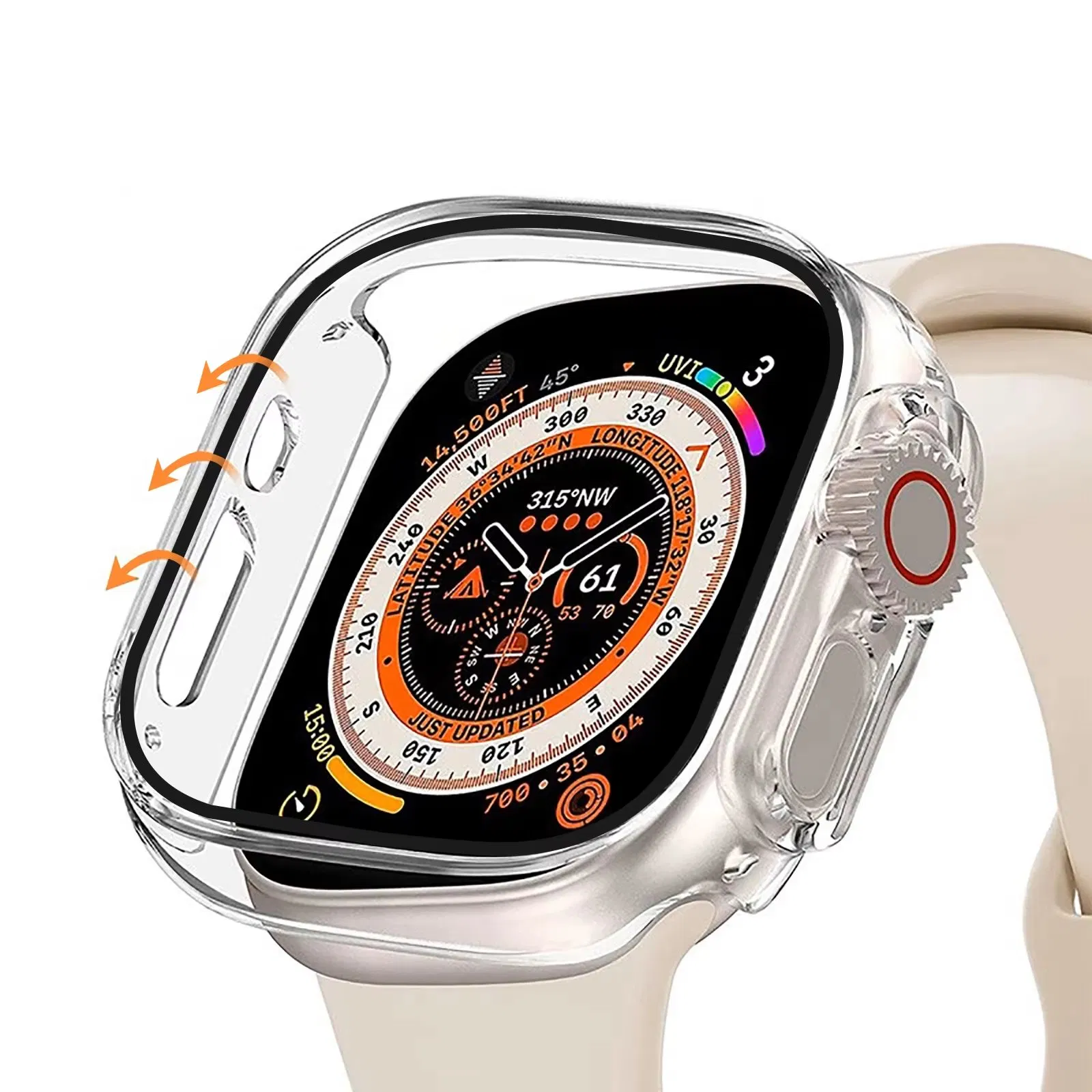 Набор для установки защитного стекла на Apple Watch