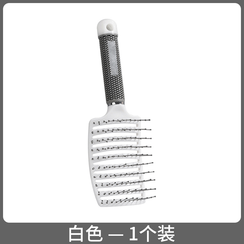 Smooth Health Massage Plastic Big Curved Rib Makeup Comb