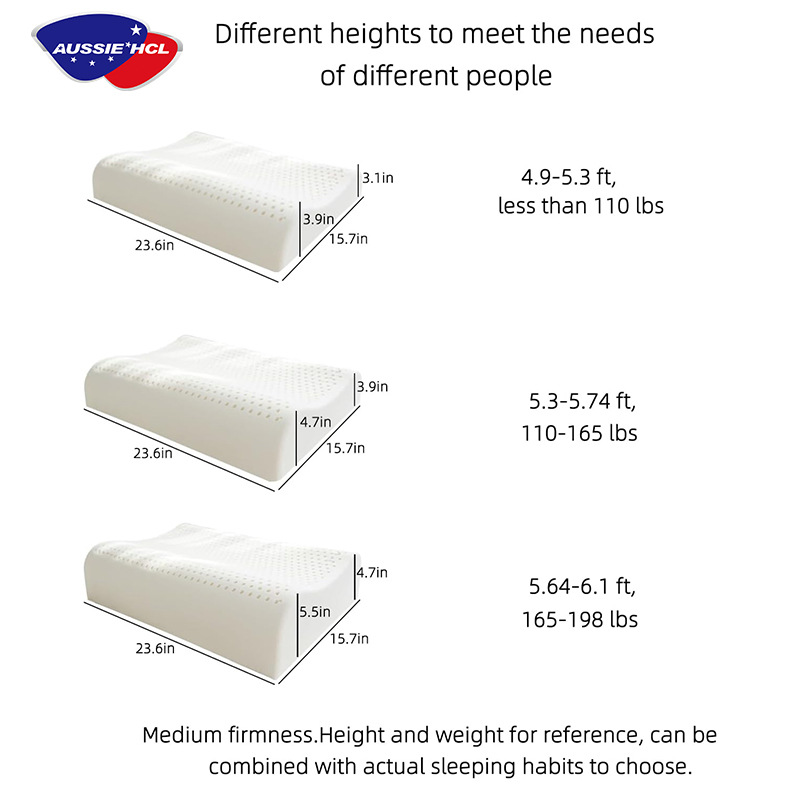 Comfortable 100% Natural Premium Latex Pillow Soft Orthopedic Neck Pillow to Helps Relieve Pressure