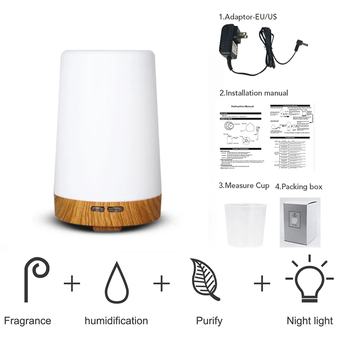 Diffuser Humidifiers Mini Nebulizer Aromatherapy Essential Oil Aroma Diffuser 120ml for Air Freshener
