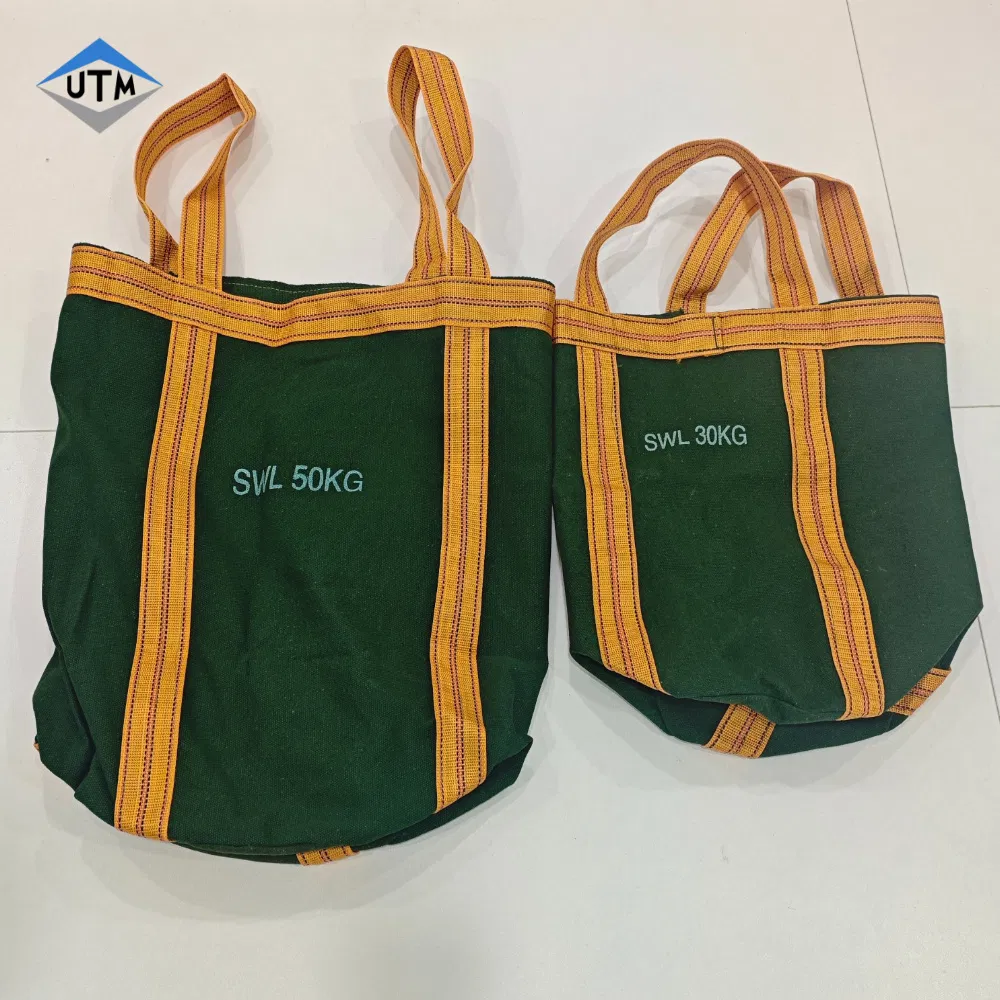 Standard Swl 30kg 50kg Industrial PVC Canvas Lifting Tool Bag Safe Working Load Scaffold Tool Lifting Bag