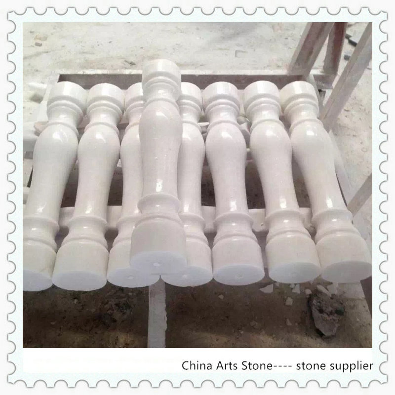 White Marble Handrail for Villa Inner