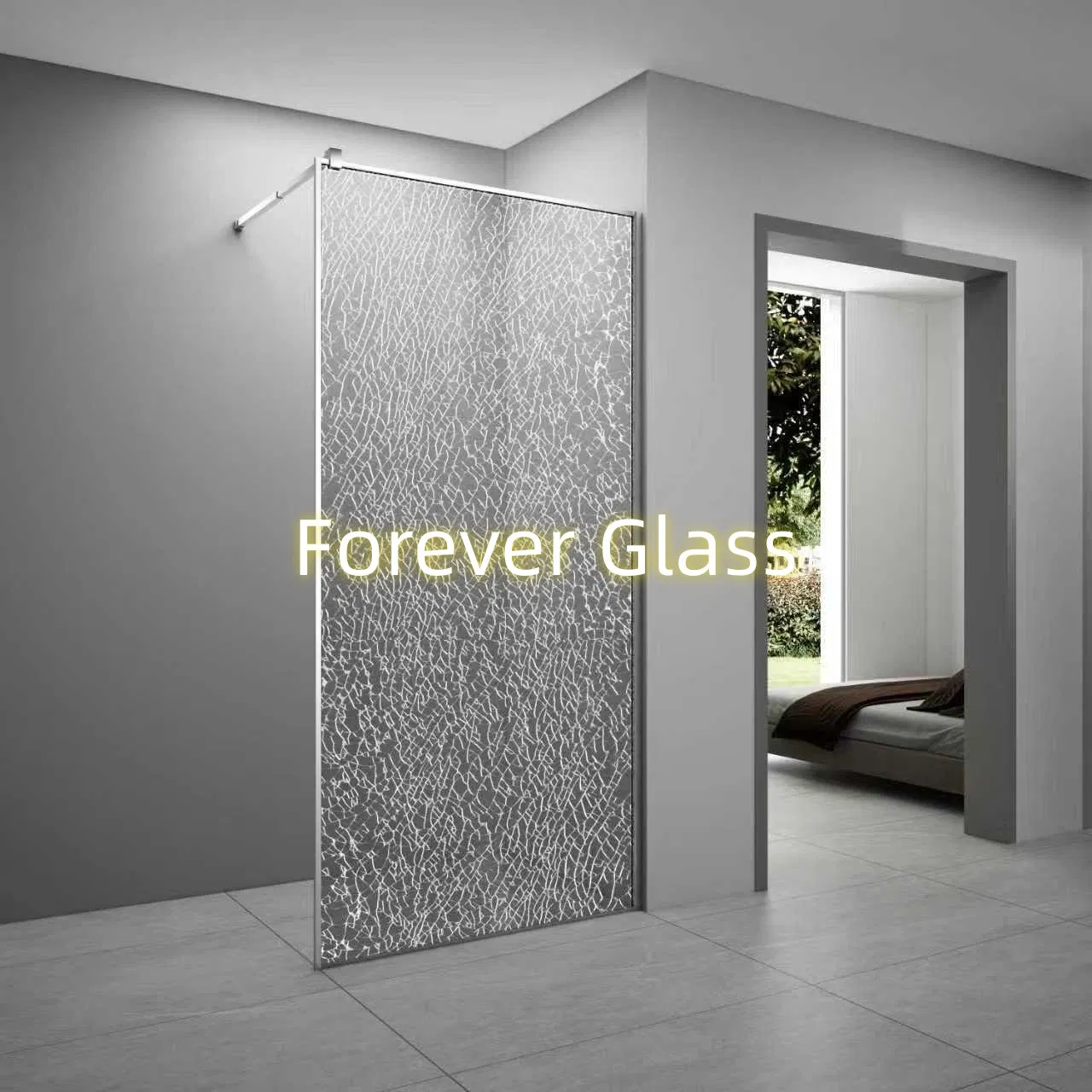 5mm 6mm Tempered Glass Shower Cabins Walk in Shower Enclosure Bathroom Tempered Glass Supplier
