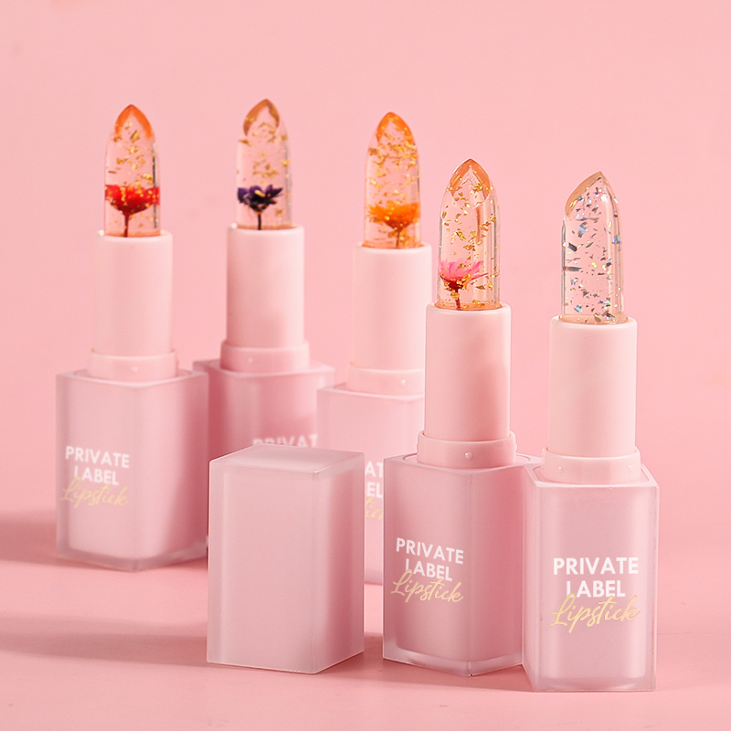 High Quality Organic Flower Lipstick Long Lasting Vegan Wholesale Private Label