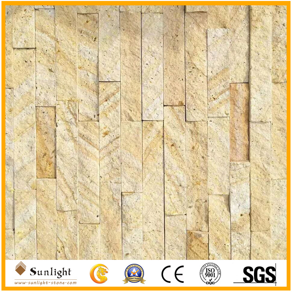 Natural Yellow Sandstone Tile for External Wall Cladding, Flooring