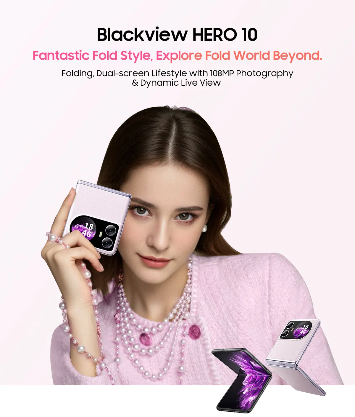 Смартфон Blackview Hero 10 12/256GB, раскладушка