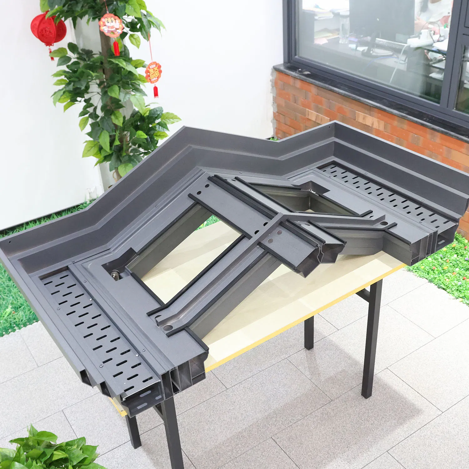 Customized Four Season Aluminium Green House Garden Conservatory Sunroom