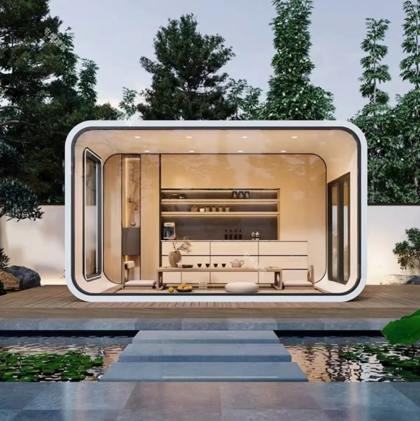 Luxury Apple Cabin Living Room Container House Pod