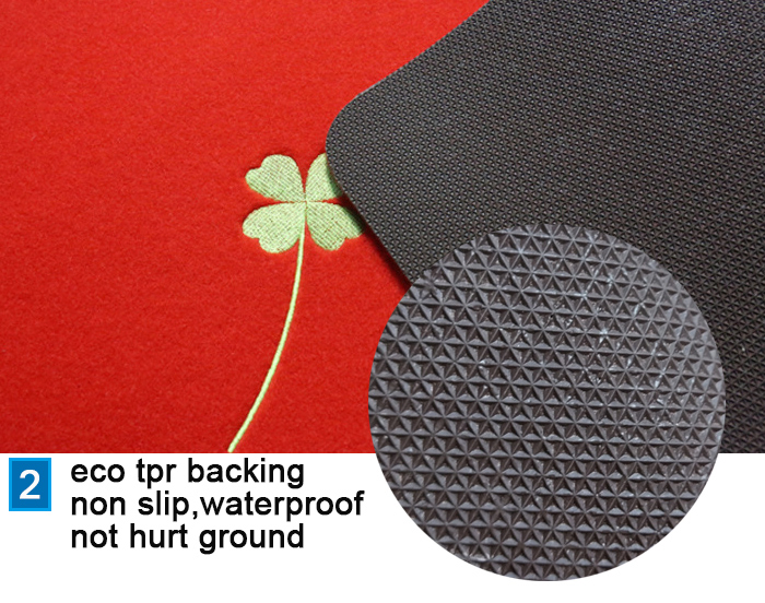 Effective Absorb Water and Mud Away Embroidered TPR Backed Entrance Door Mat Bothroom Mat Living Room Mat Kitchen Floor Mat