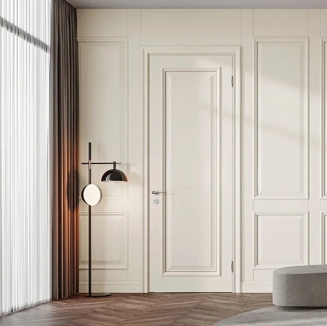 New Interior Room Water Proof Door Design Modern Waterproof WPC Solid Wooden Doors with Accessories Prehung Doors for Sale