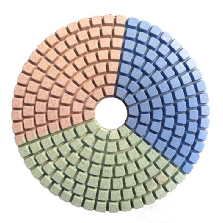 Diamond Polishing Wheel 5 Step Dry Polishing Pad Diamond Flexible Polishing Disc for Granite Marble 10PCS