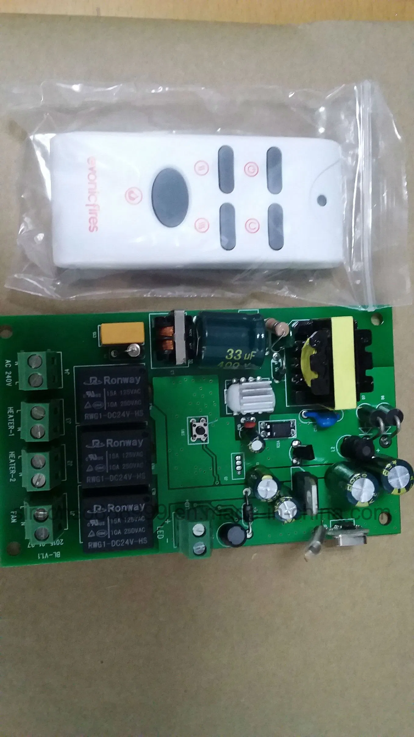 24V Output 2000W Fireplace Control Handset (FR-002)