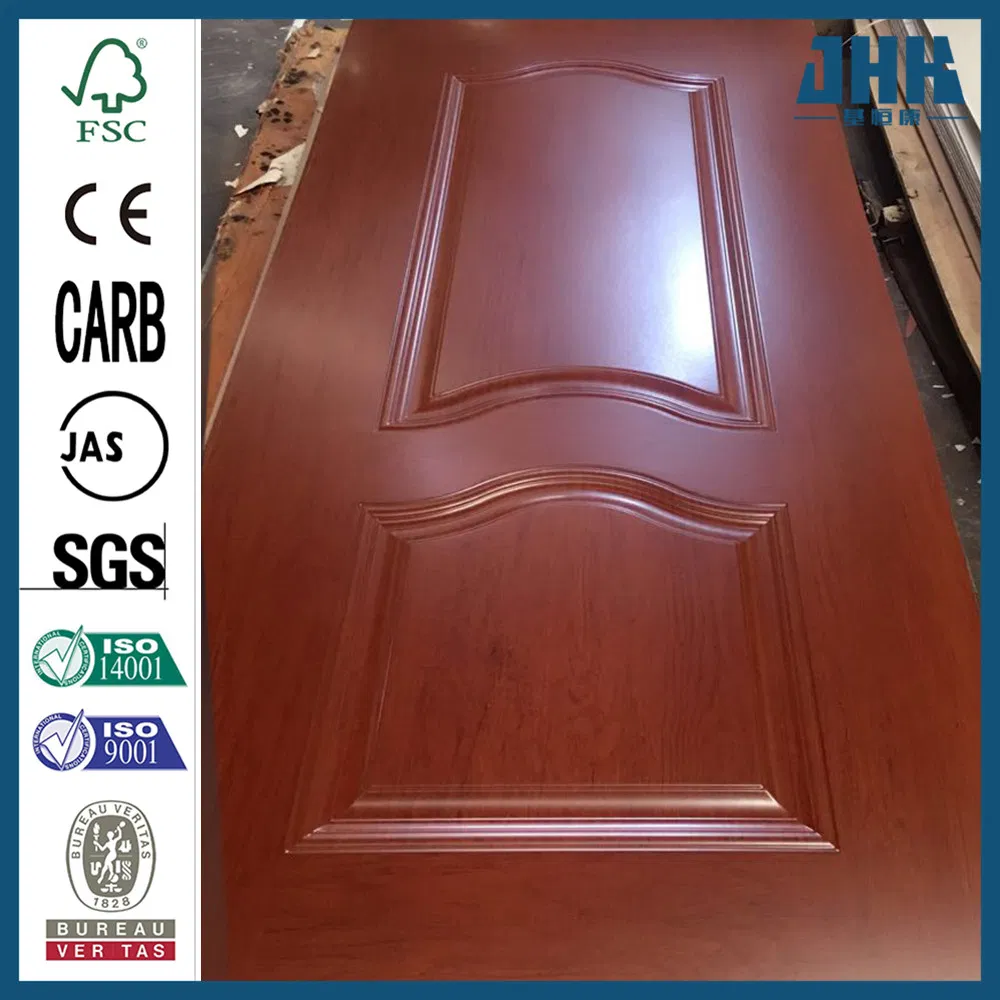 Jhk Raw Material Decorative Molded Melamine Veneer MDF Door Skin