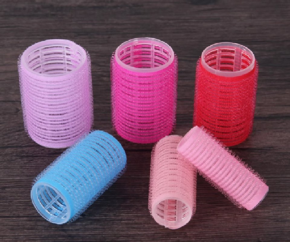 Бигуди прозрачные разноцветные Premium для укладки