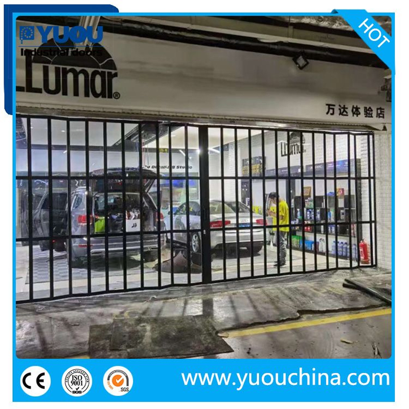 Polycarbonate Folding Sliding Door Special for Shop and Mall