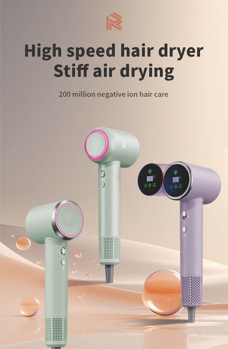 High-Speed Salon Hair Dryer with Lonic Feature and Concentrator Nozzle