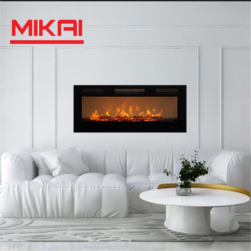 Modern 1500W Infrared Heating Electric Bedroom Indoor Home Space Desktop Fire Place Stove Heater Electric Fireplace for Living Room