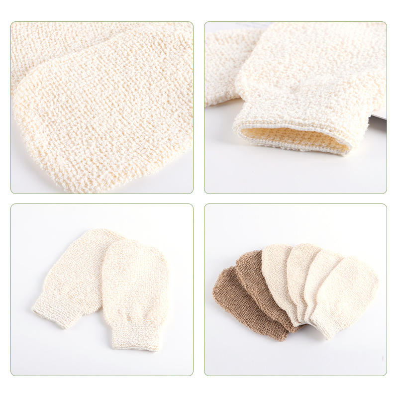 Point Hemp Bath Foaming Towel Wipe Sponge Loofah Material for Skin Care Manufacturer Wholesale Body Massage Jute Bath Gloves