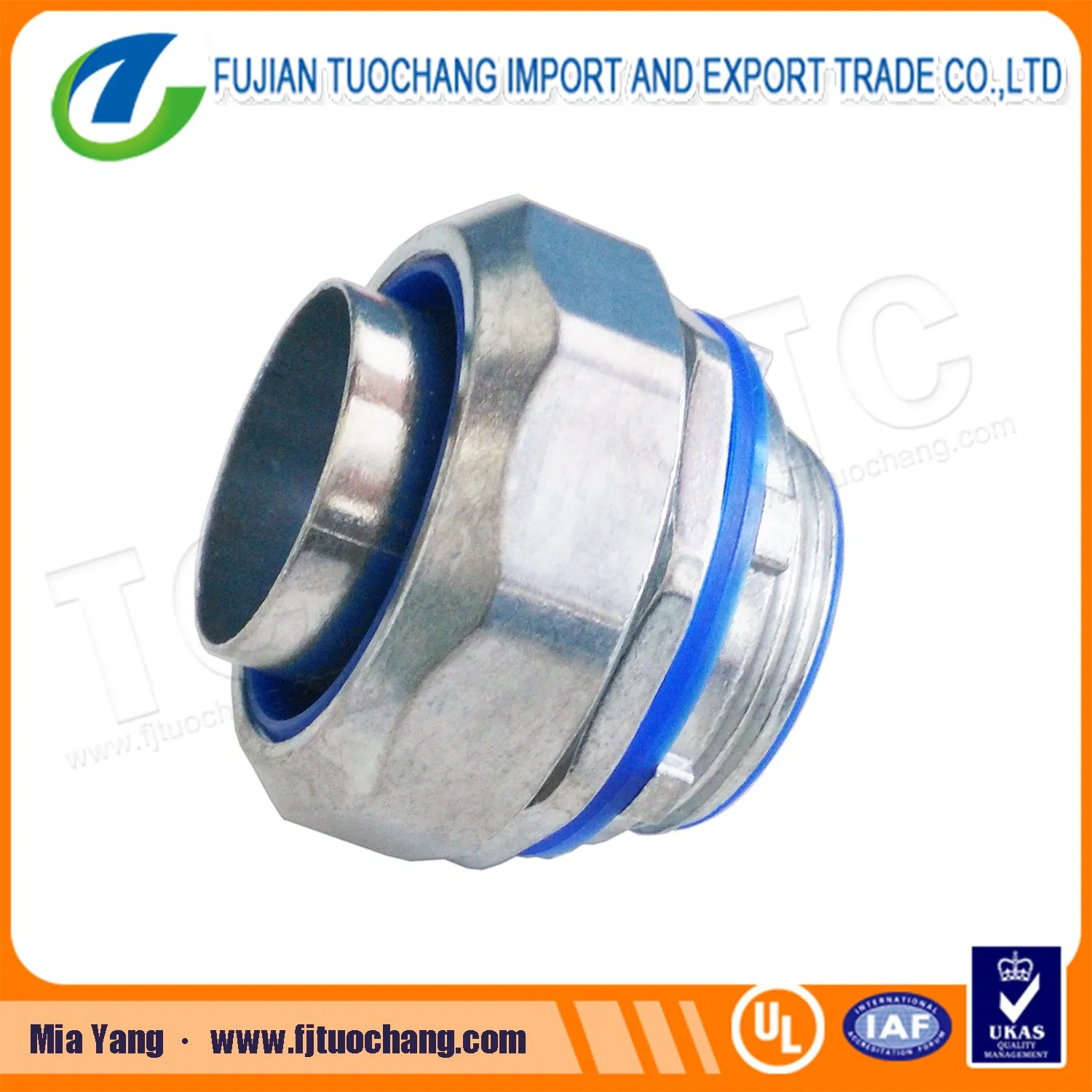 Zinc Flexible Conduit Straight Liquid Tight Connector