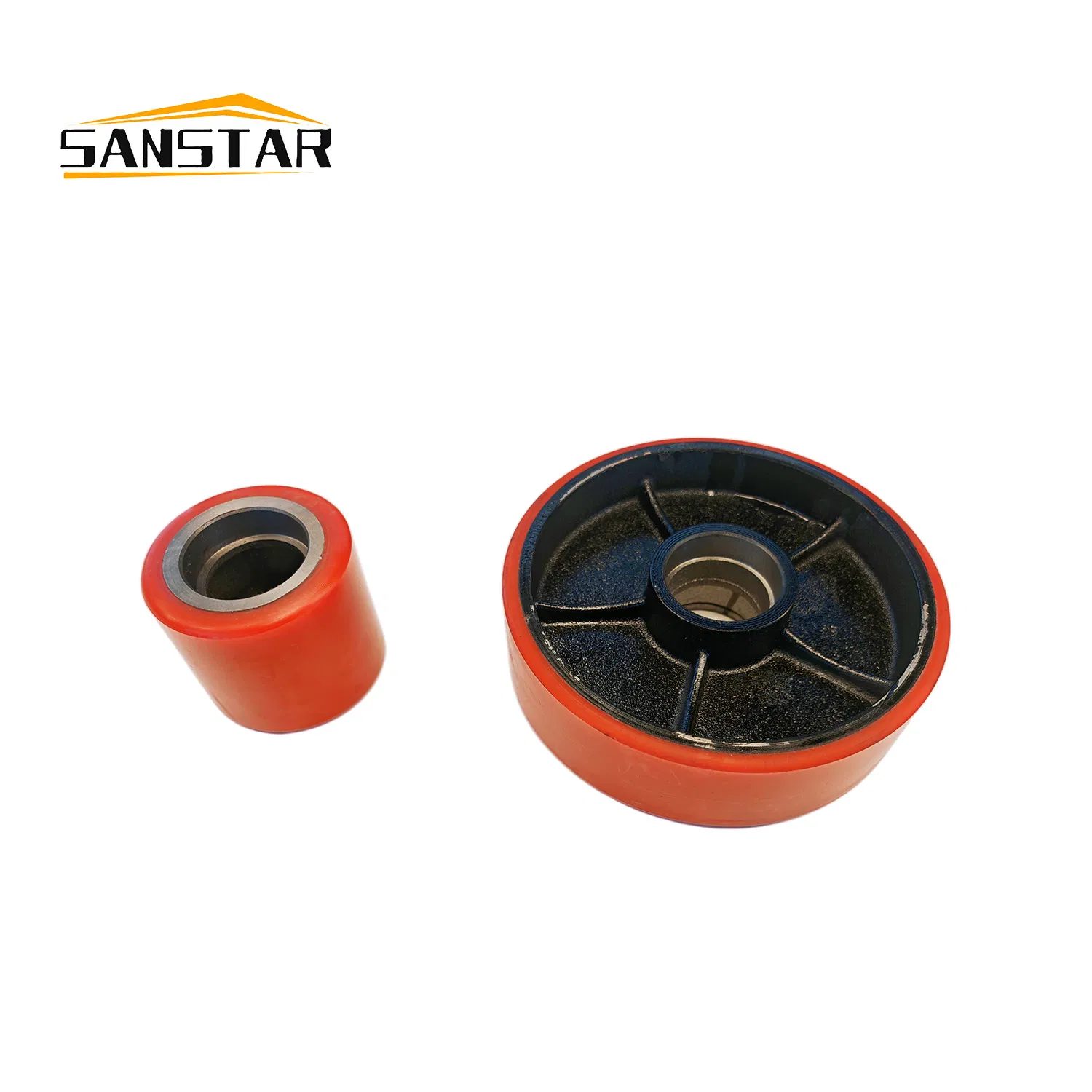 Super Wear Resistant Heavy Duty PU Wheel Rigid High Precision for Pallet Jack