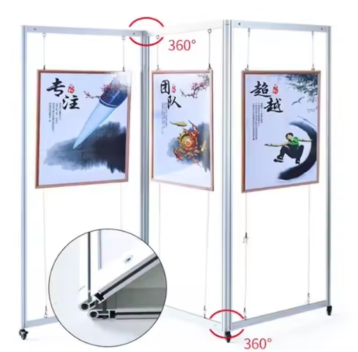 Different Size Hanging System Hanging Photo Folding Aluminum Frame Art Exhibition &School
