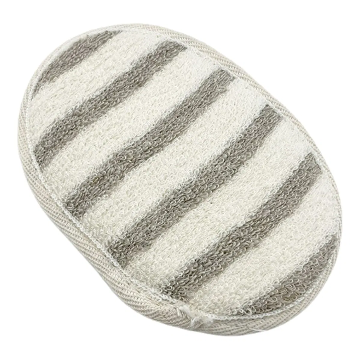Oval Plant Fiber Cotton Material Bath SPA Shower Cleaning Scrubber for Body Exfoliating Skin