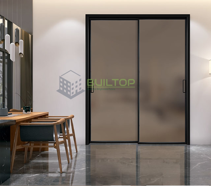 Раздвижные стеклянные двери полного обзора Builtop