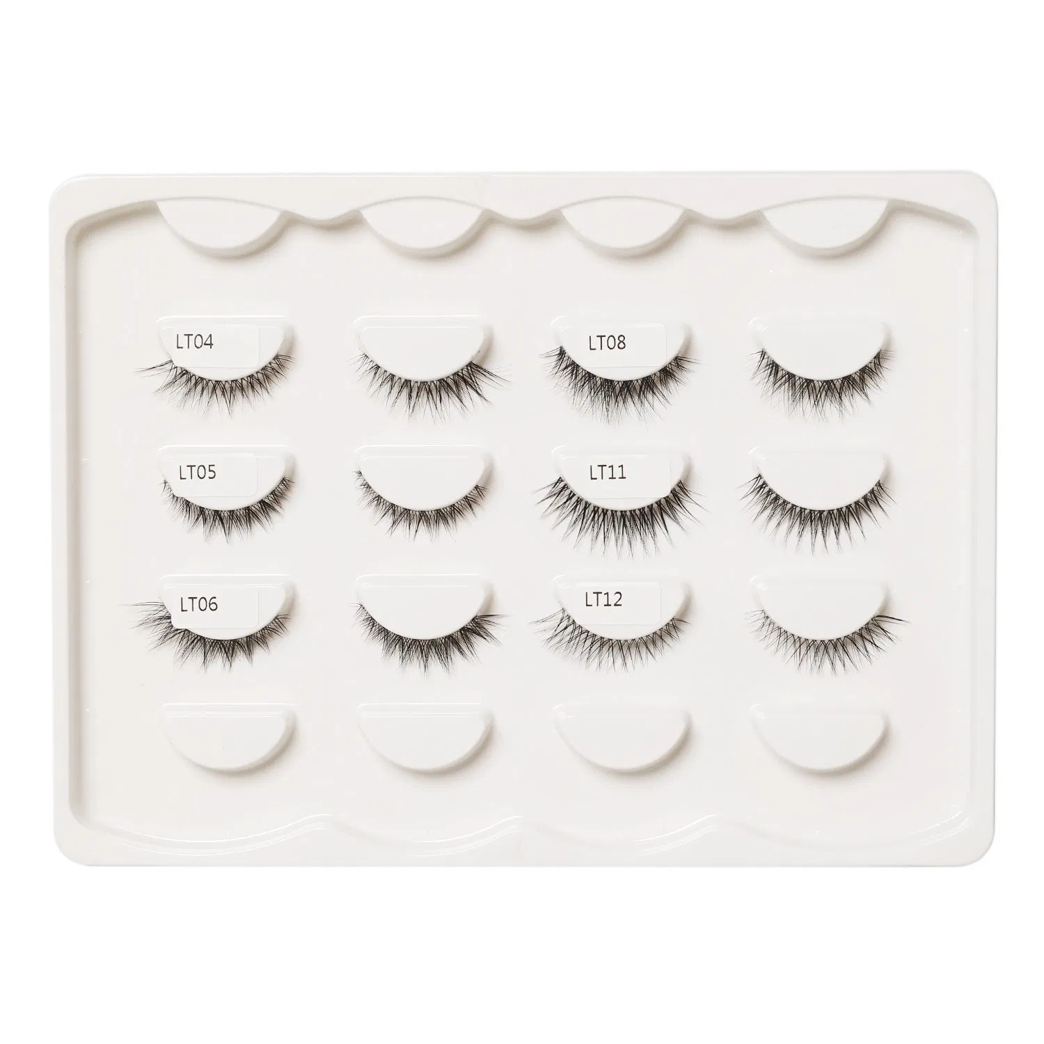 Quality Assurance Vendor Clear Band 3D Eyelashes Extensions Faux 3D Mink Lashes Silk Customized Box Private Label Eyelash