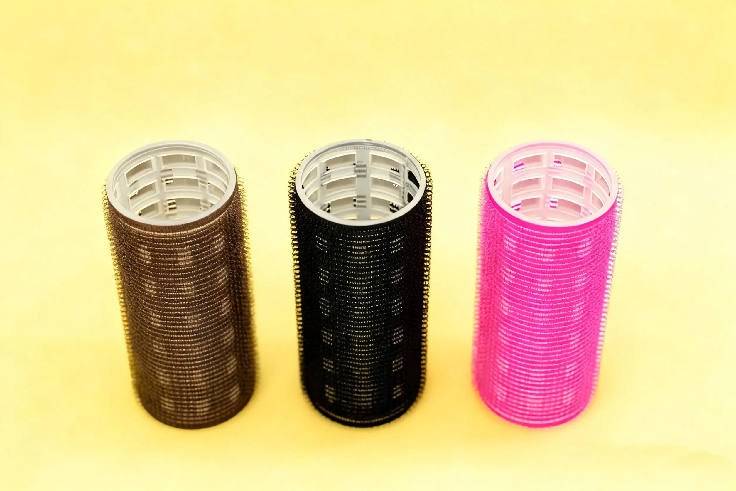 Набор разноцветных пластиковых бигуди для укладки