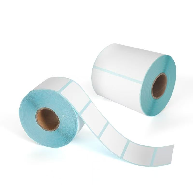 Customizable White Three-Proof Self-Adhesive Label Sticker Paper Roll for Supermarket