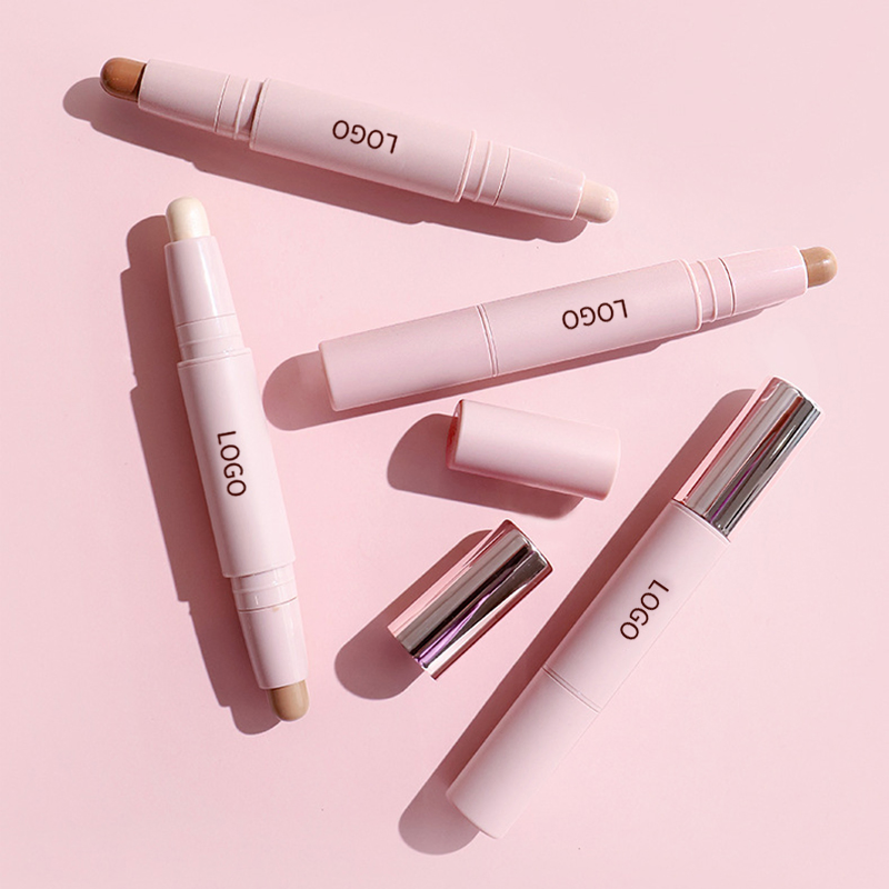 Ditong Double Head Smooth Concealer Stick Matte Highlight Tube Stick