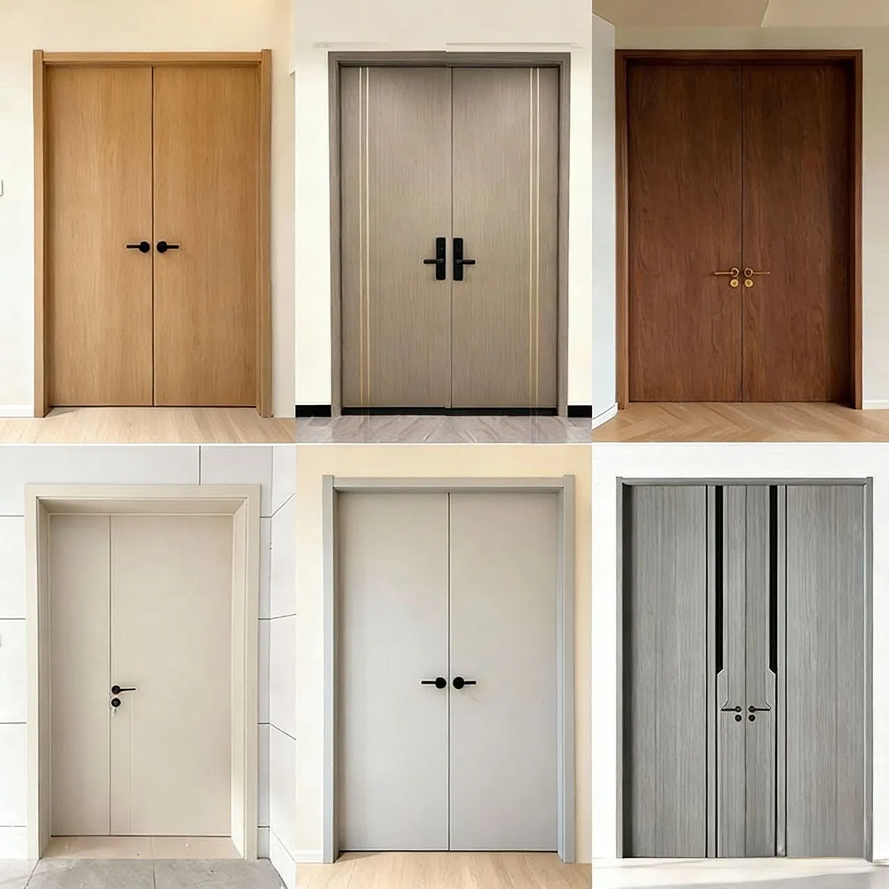 OEM Acoustic Standardised Architectural Wooden Door for Humid Environments