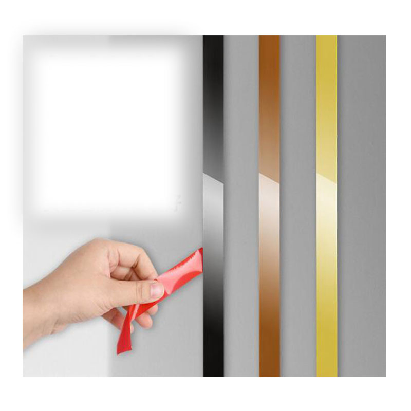 Metal Edging Strips Titanium Alloy Self-Adhesive Titanium Decorative Lines