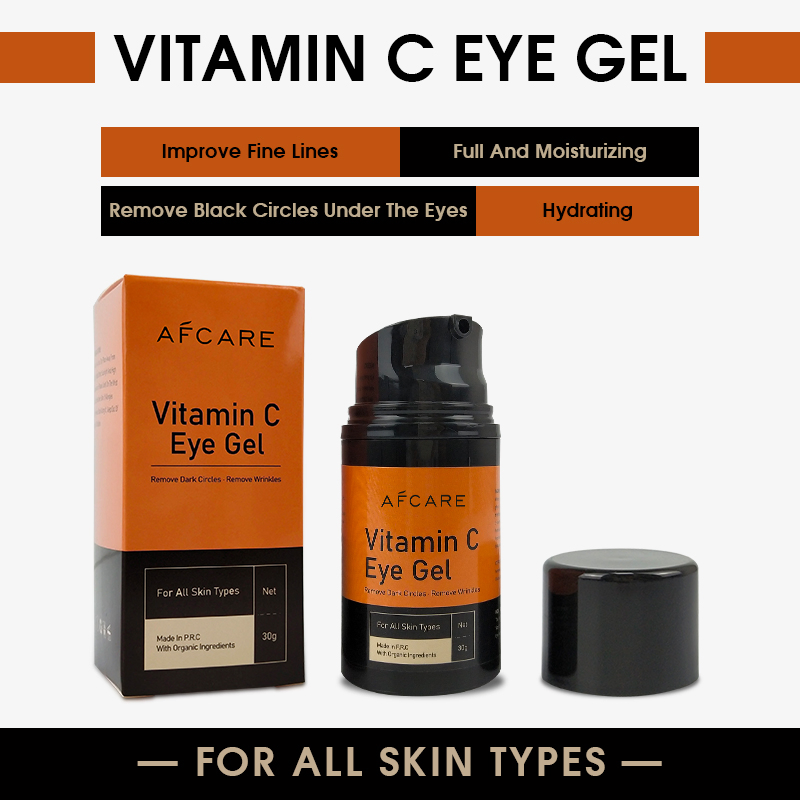 Repair Remove Bag Anti Puffiness Dark Circle Private Label Vc Eye Gel