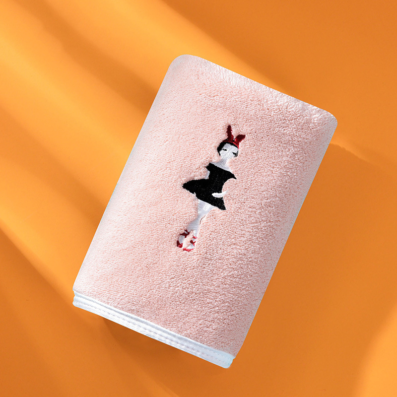 Customised Embroidered Logo Hotel Microfiber Shower Drying Bathing Towel