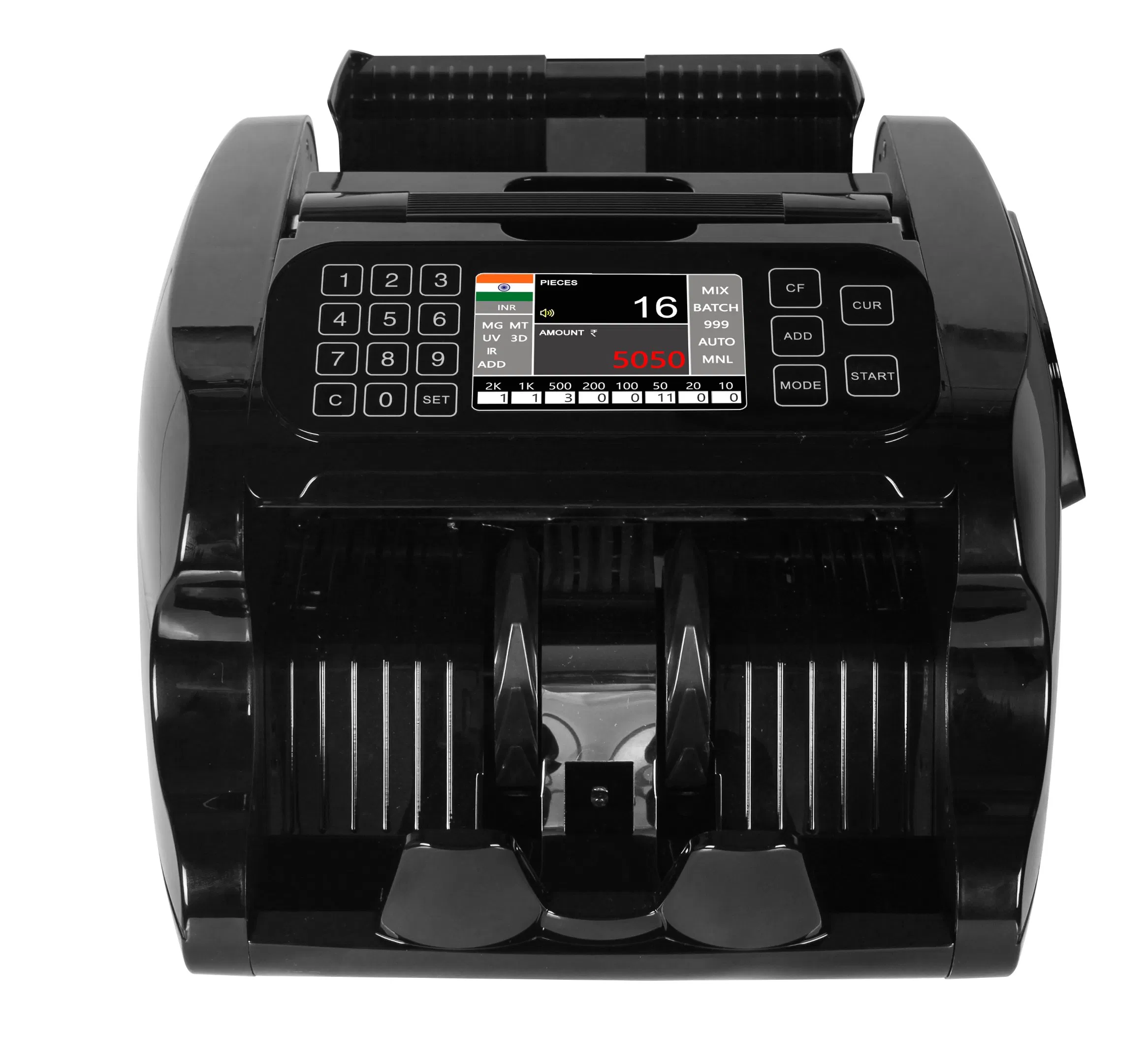 Al-7500 Small Money Counting Machine Cash Counting Machine Money Paper Money Counter