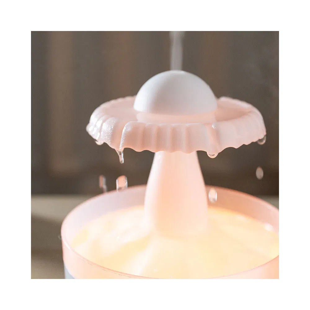 Trending Colorful LED Raindrop Humidifier Remote-Controlled Desktop Aroma Diffuser for Home Use