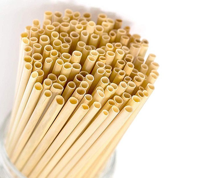 Disposable Biodegradable Food Grade Milk Tea Boba Independent Packaging Bamboo Straw