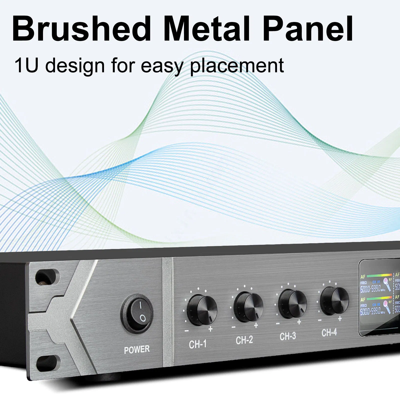 Professional 8-Channel Wireless Microphone System with Handheld & Lapel