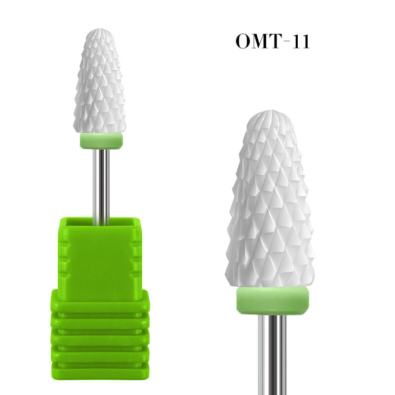 Wholesale Single Ceramic Cylindrical Round Head Electric Nail Drill Bits