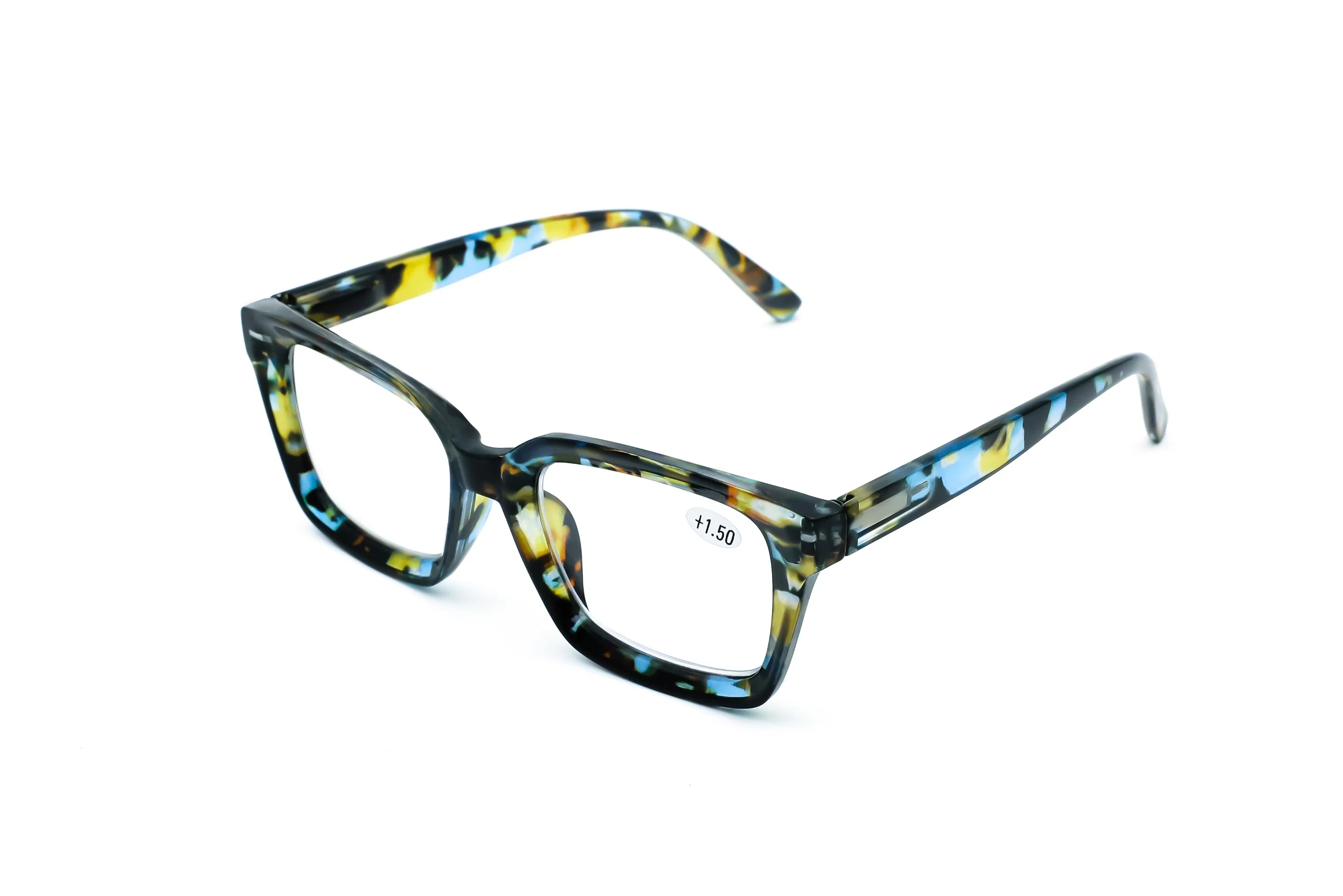 Square-Shaped Full-Frame Fashion PC Eyewear Reading Glasses