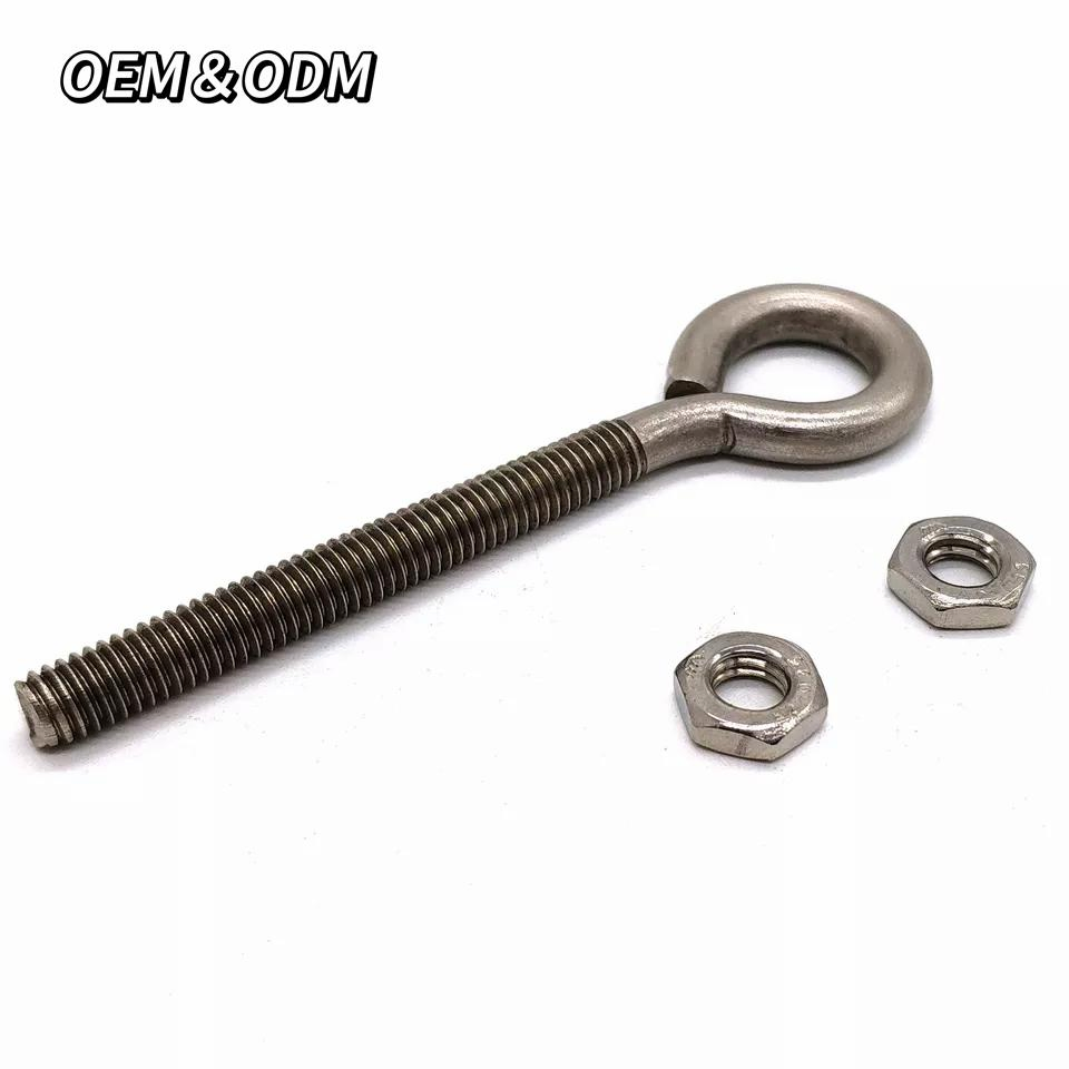 Lifting Bolt DIN580 M3 Forged Lifting Rigging Eye Bolt Anchor 316 304 Stainless Steel