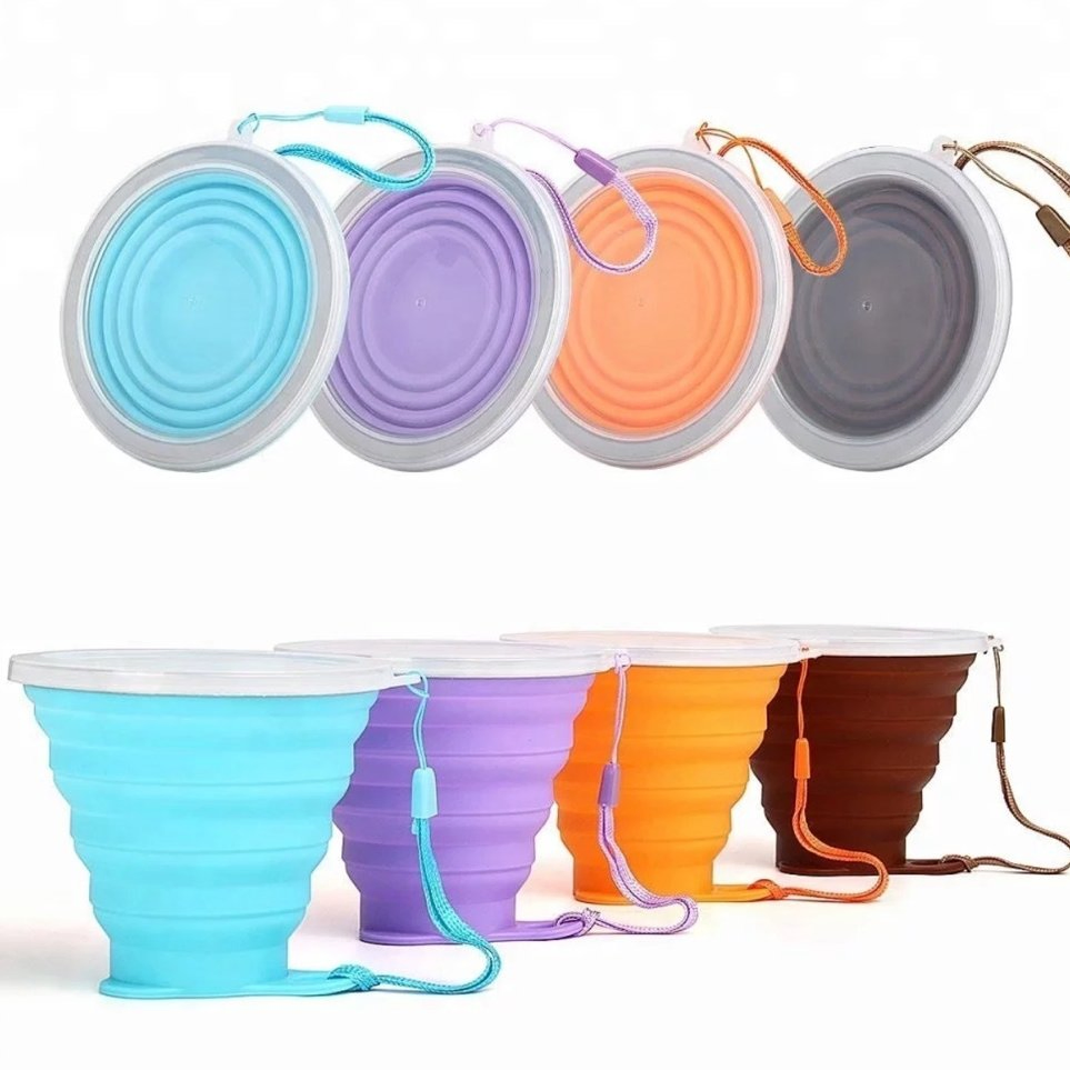 Складная силиконовая кружка Candy Color, 150 мл