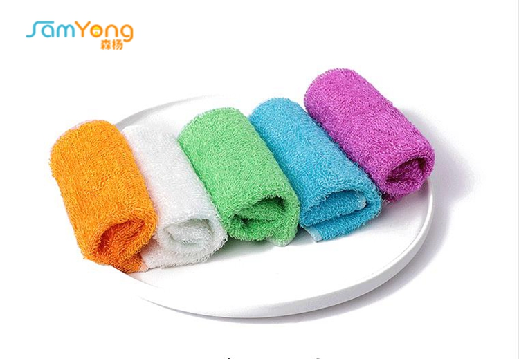 Wholesale Kitchen Dish Cloth Bamboo Fiber Cleaning Dish Cloth Towel Kitchen Dish Towels