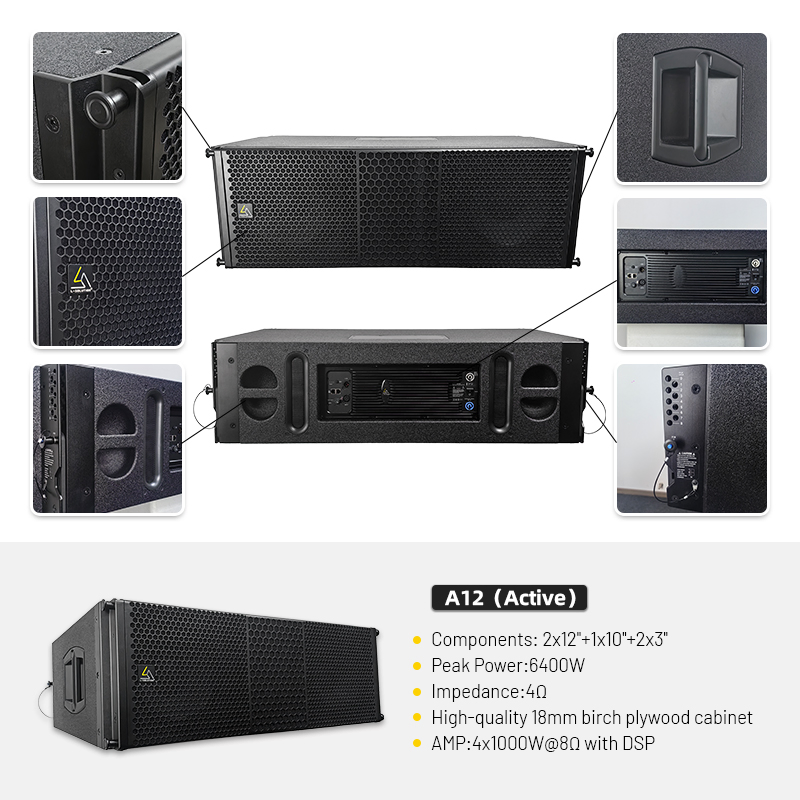 12-Inch Neodymium 1600W Three-Way Big Power Line Array Speaker