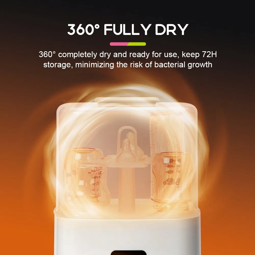 Smart Baby Bottle Steam Sterilizer and Dryer with LED Display