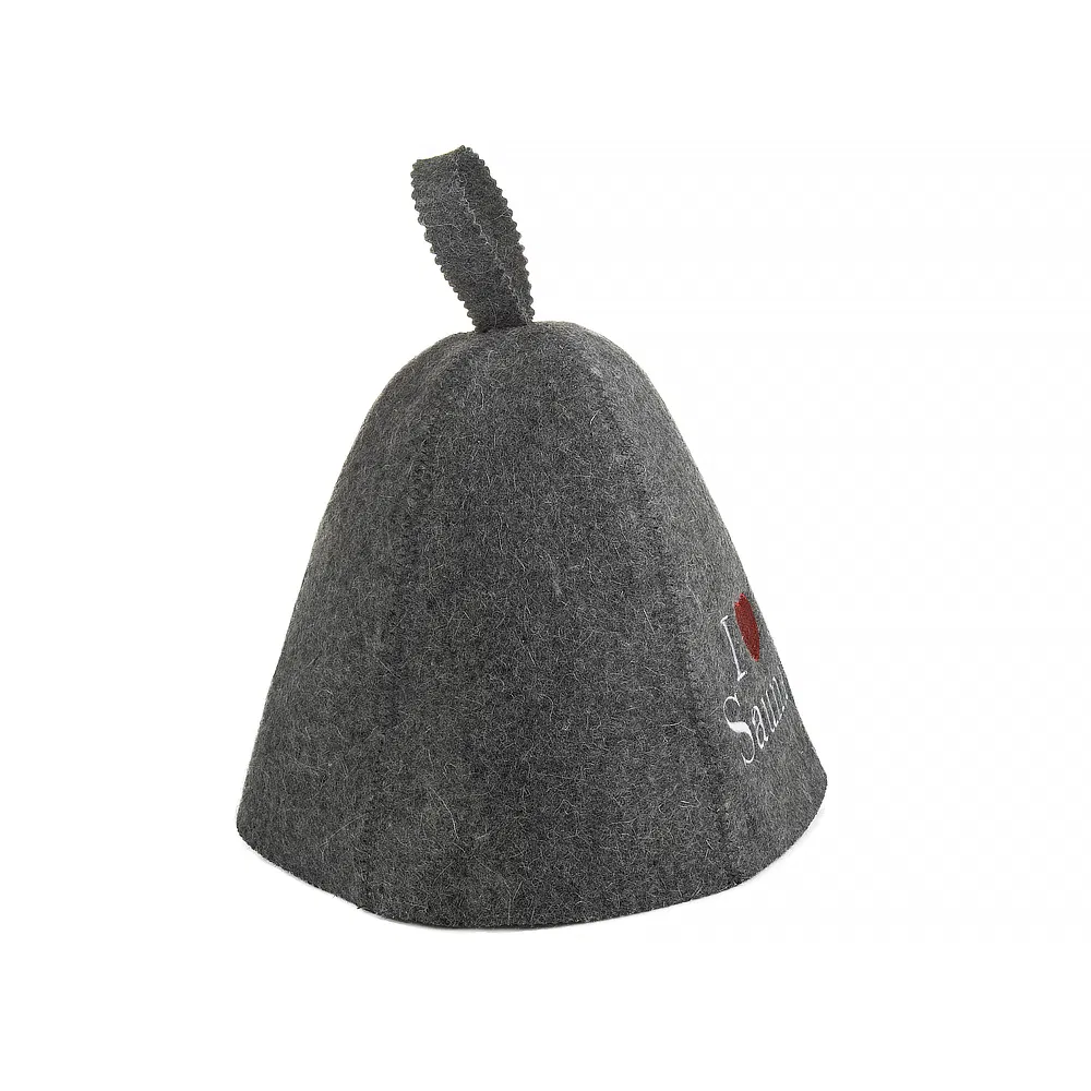 Custom All-Over Printed Embroidered Wool Sauna Hat Eco-Friendly Reusable Fashionable Sauna Hat Soft Your Custom Logo