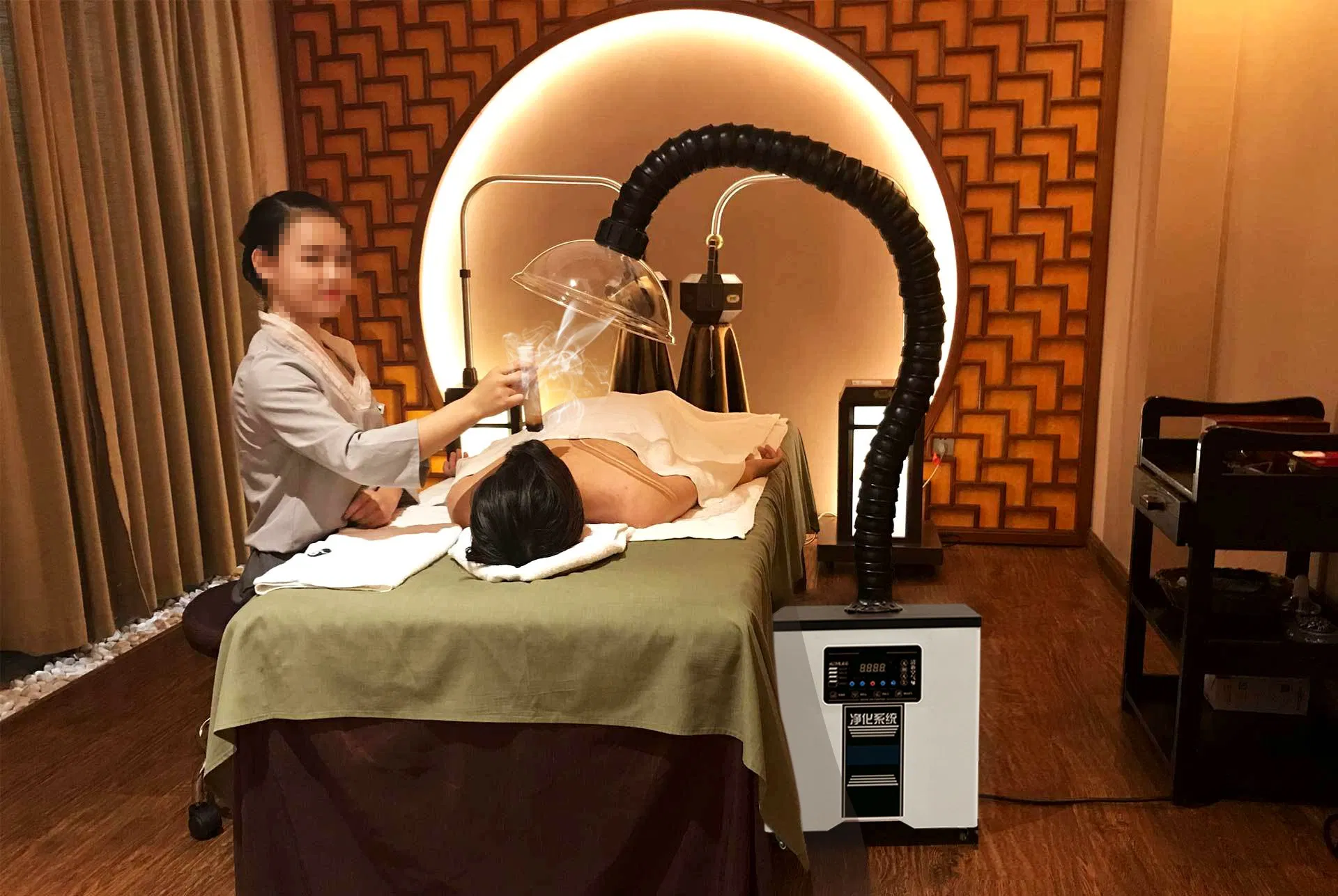 Popular Beauity Salon Medical Exhaust Fume Extractor with Low Noise Air Cleaning Equipment